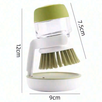 Soap-dispensing Lazy Dish Brush