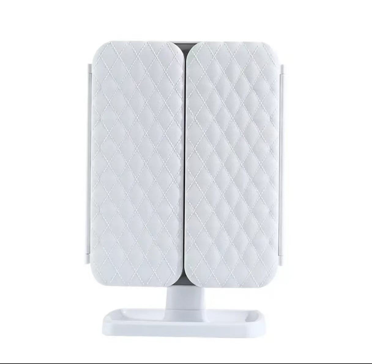 LED Tri-Fold Desktop Makeup Mirror