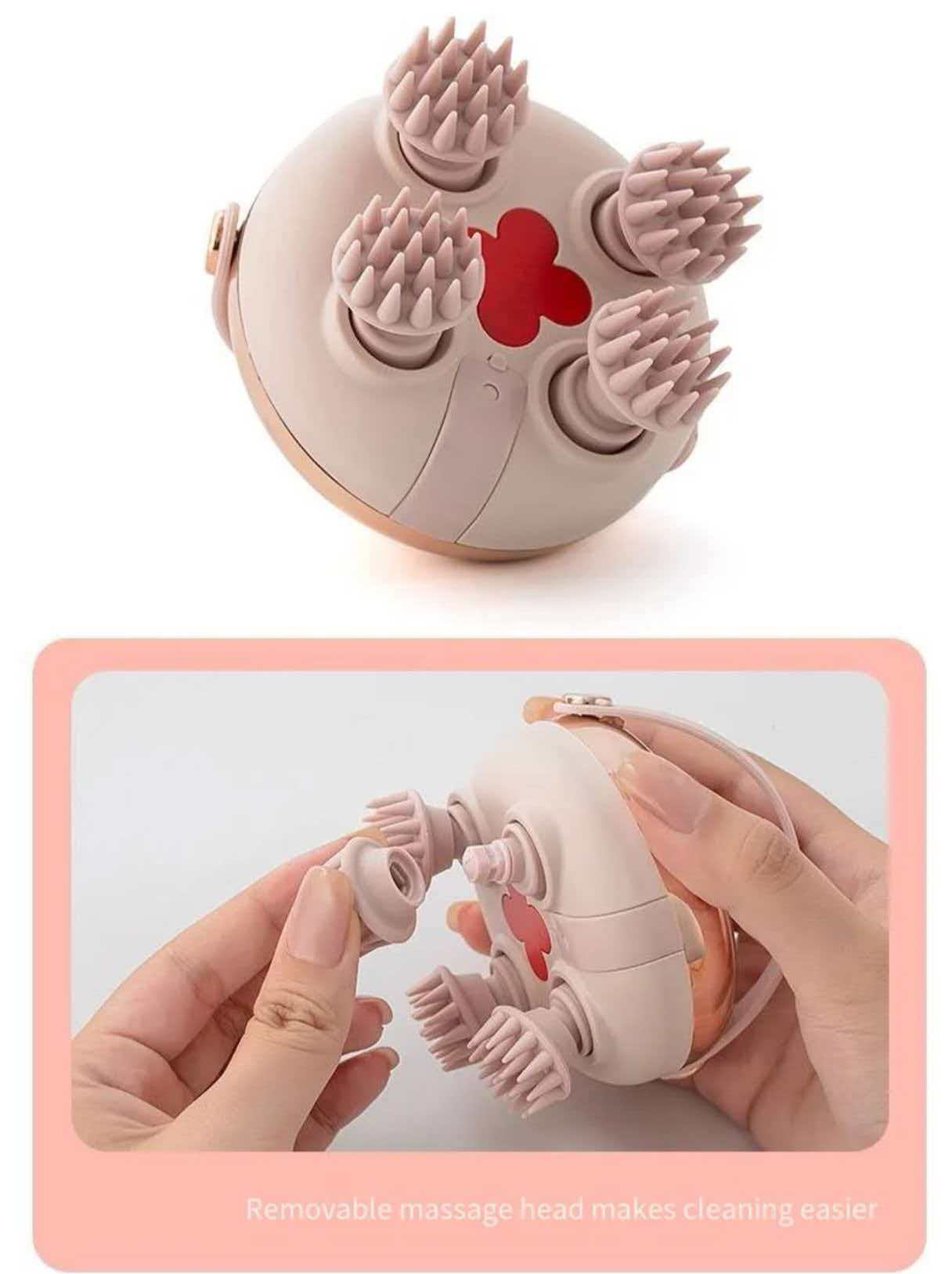 Head 4-Claw Massager