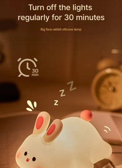Cute Bunny Silicone Color Changing Night Light