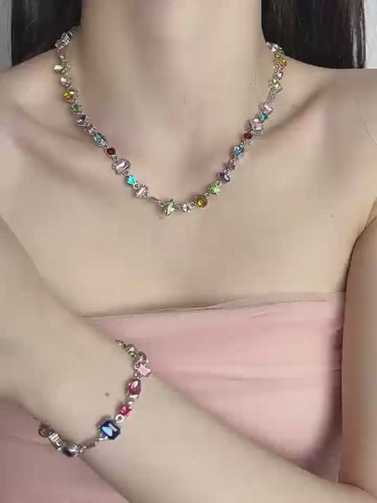 Colored Diamond Necklace