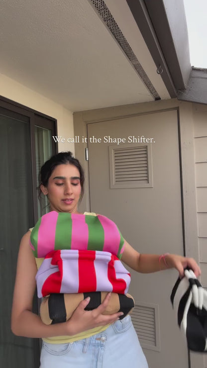 Striped Organizer Pouch