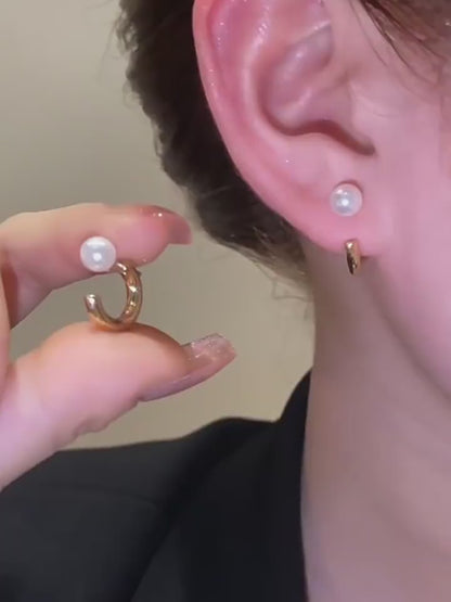 925 Sterling Silver Pearl Earrings