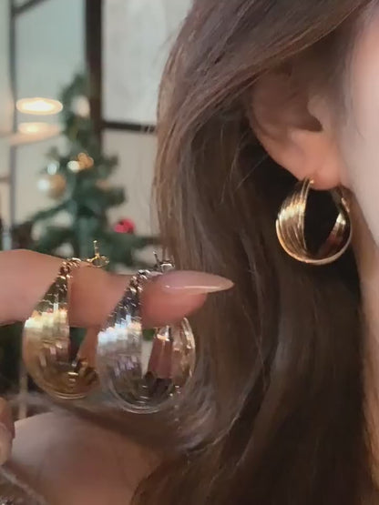 Sterling Hoop Earrings